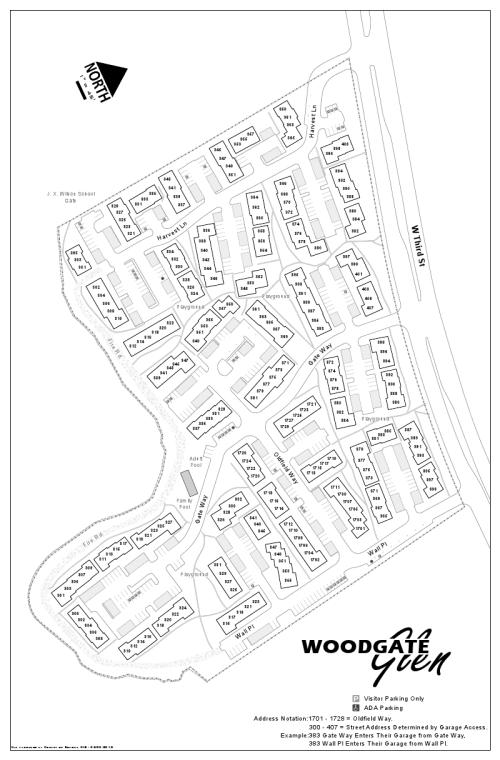 Map Woodgate Glen Homeowners Association